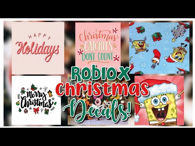 100+ Christmas Decal Codes/IDs For Bloxburg & Royale High