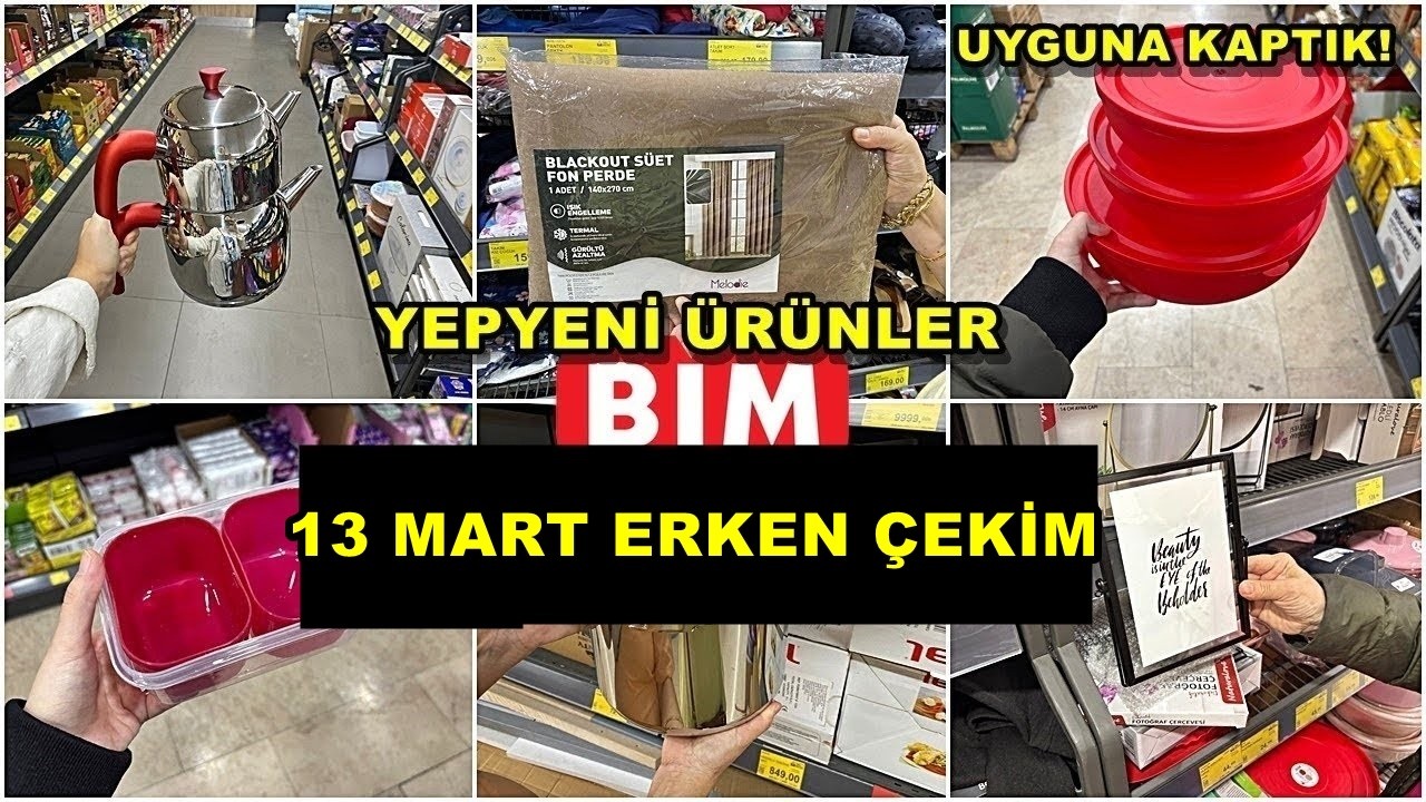 BİME GELDİ HEMEN ALDIK💃BİM 13 MART 2026 CUMA💃/GERÇEK İLK VE TEK ERKEN ÇEKİM❗️/YEPYENİ ÜRÜNLER/