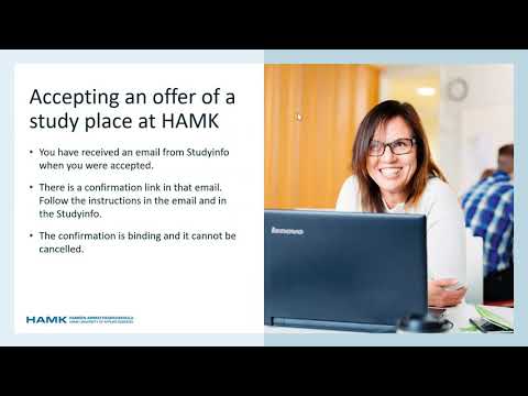 Admission guide to HAMK international degree programmes