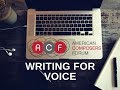 Writing for voice  american composers forum