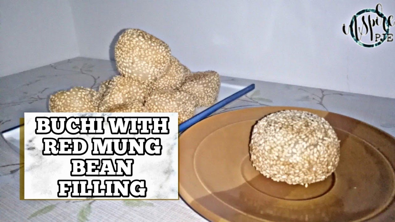 BUCHI WITH SWEET RED MUNG BEAN FILLING SIMPLE SESAME BALL RECIPE