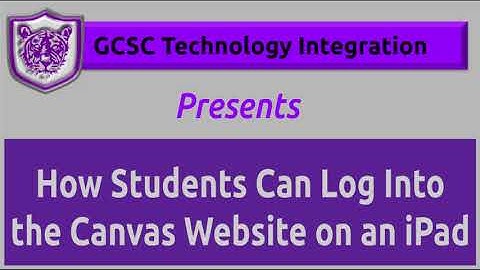 Log Into the Canvas Website on an iPad