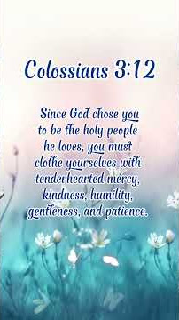 Since God chose you to be the holy peopke