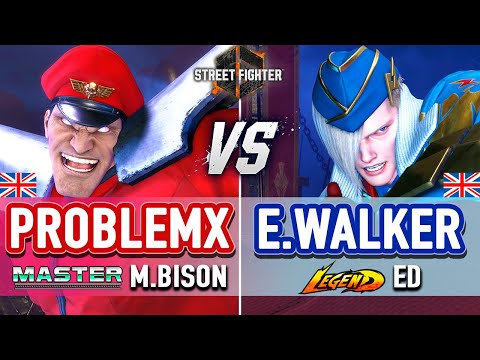 SF6 🔥 ProblemX (M.Bison) vs Ending Walker (Ed) 🔥 SF6 High Level Gameplay