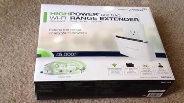 High Power Amped Wireless Range Extender 802.11ac WiFi REC15A Unboxing 3-22-14