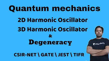 2D and 3D Harmonic Oscillator and Degeneracy | Quantum Mechanics |POTENTIAL G |