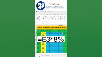 Create a Salary Sheet in Excel – Essential Tips & Tricks for Easy Payroll Management #shorts