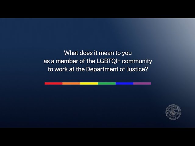 Watch The Department of Justice Celebrates LGBTQI+ #PrideMonth on YouTube.