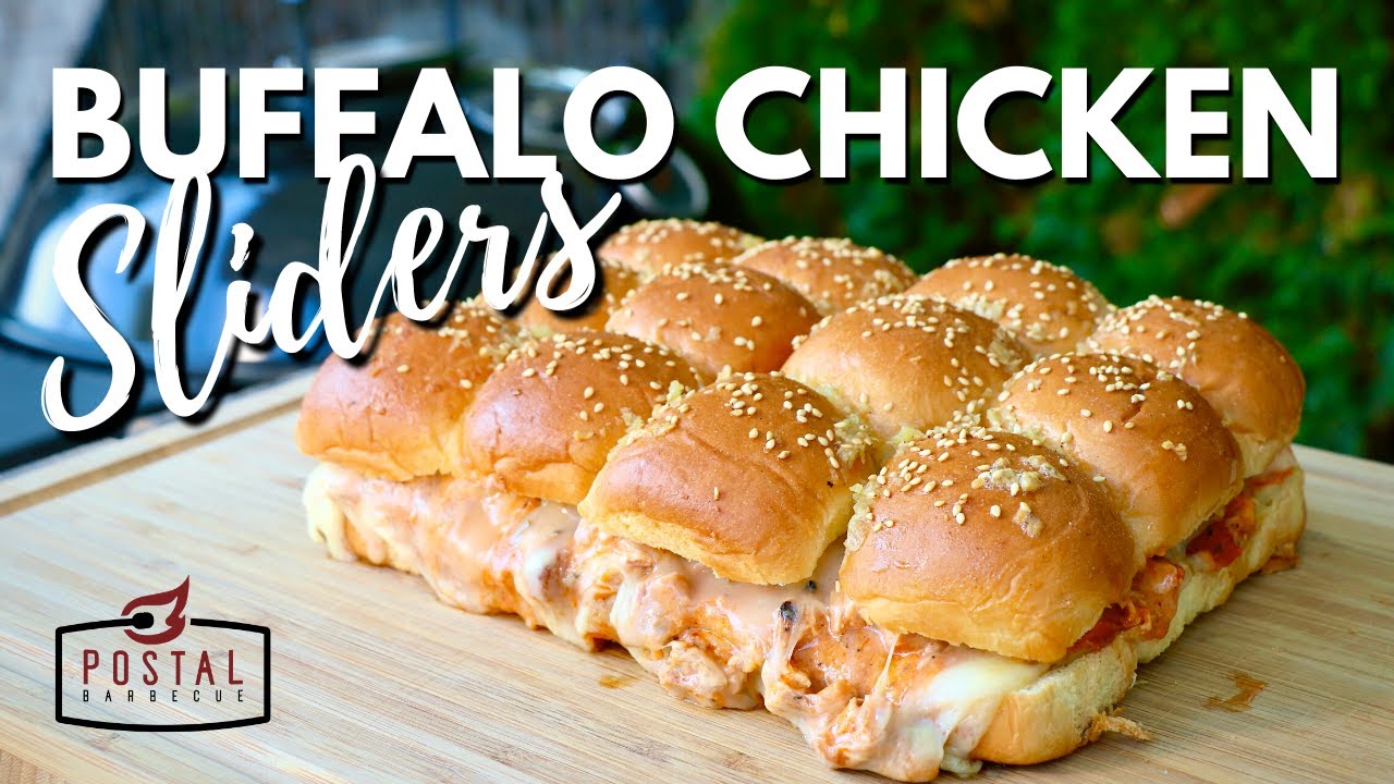 Buffalo Chicken Sliders Recipe On The BBQ – Easy Chicken Sliders Recipe