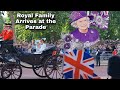 2nd June 2022 - Royal Family and Children Arrive for Queen&#39;s Platinum Jubilee Birthday Parade
