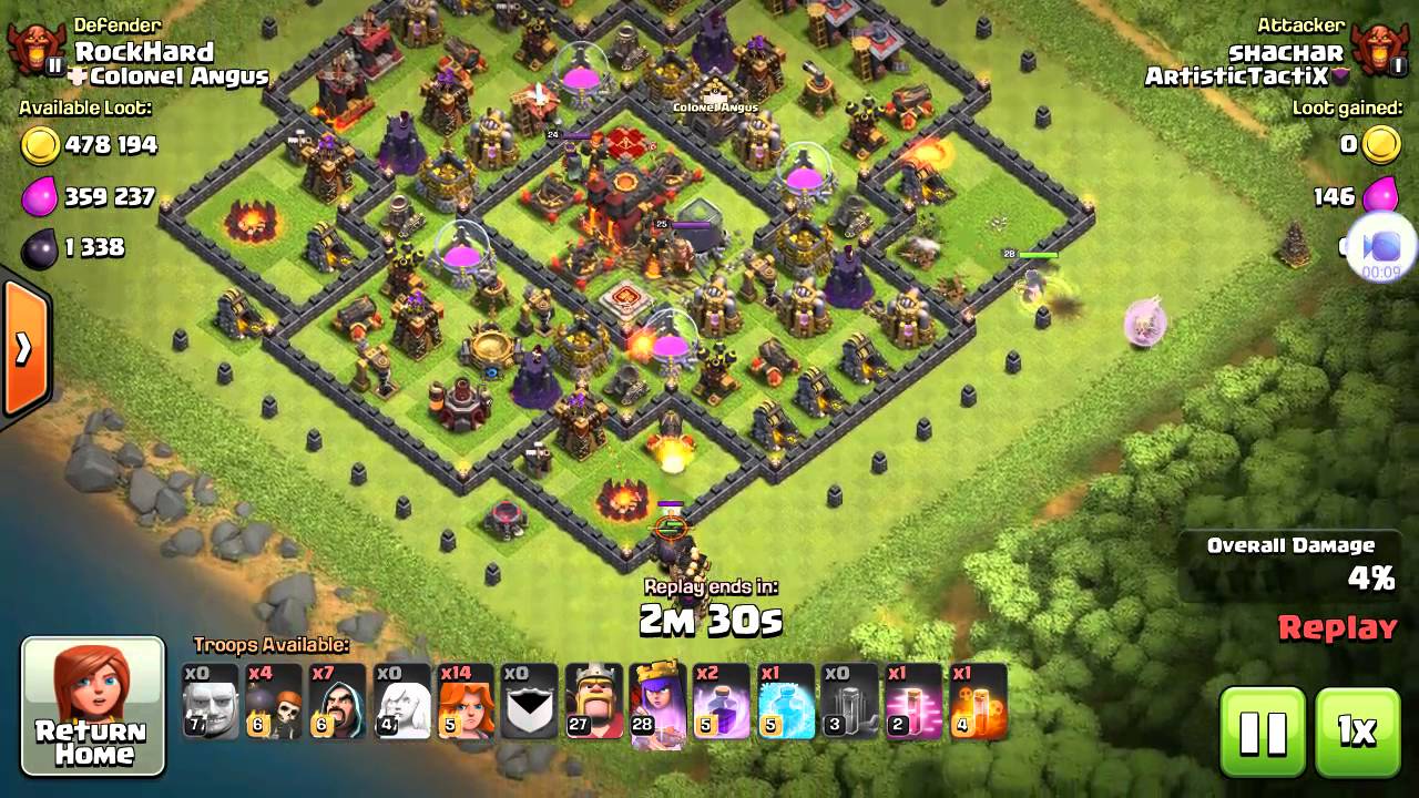 COC - queen walk + valks