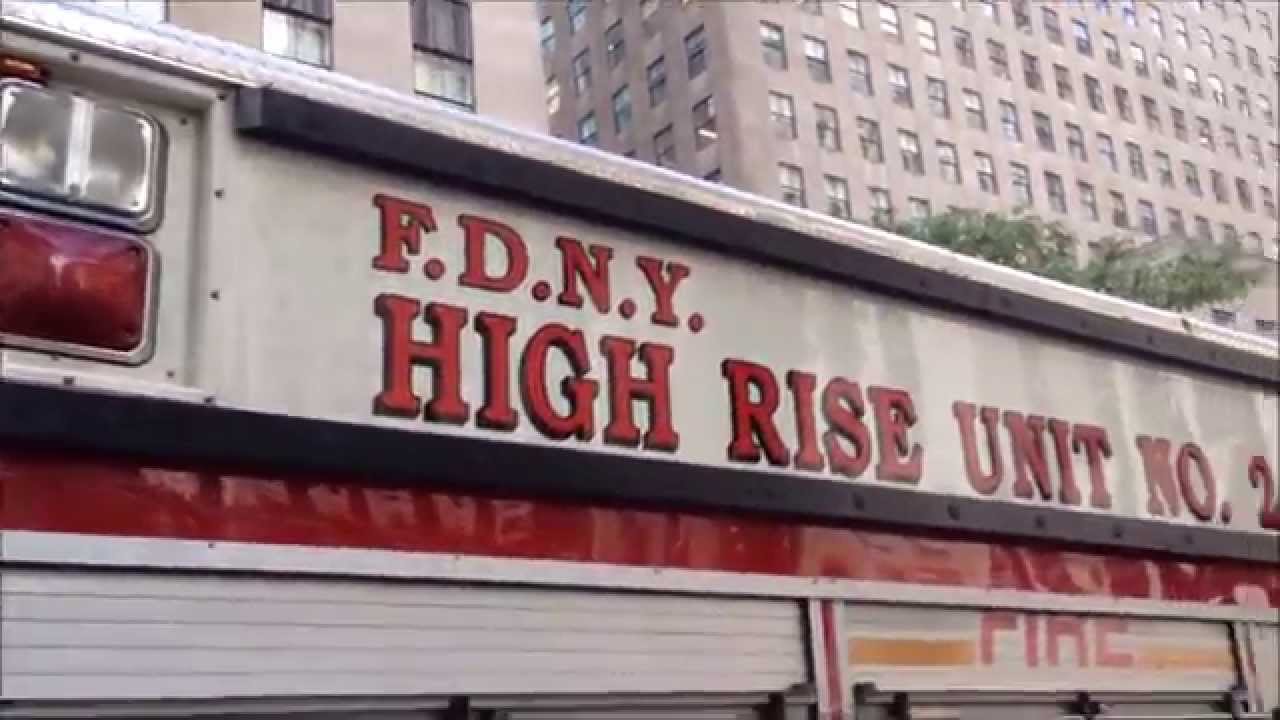 RARE PEEK INSIDE COMPARTMENTS OF FDNY HIGH RISE UNIT NO. 2 DURING ...