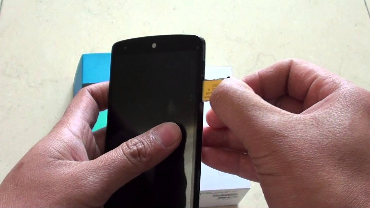 Google Nexus 5: How to Insert / Remove SIM Card - YouTube
