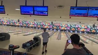 Brandon Bohn-Palmer bowls a 300 game at Howell Lanes