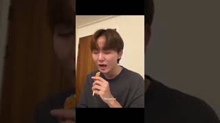 Seungkwan Singing Yawn In His Weverse   seungkwan seventeen shorts youtubeshorts svt