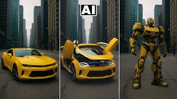 Transformers Style Car to Robot Change Using Pika AI and ChatGPT AI