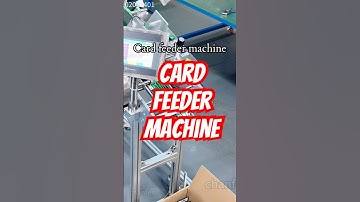 Card feeder machine #cardfeeder #packagingmachine #packingmachine #cardissuing #machine