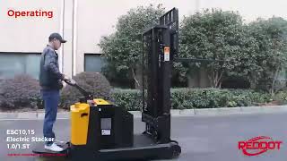 Reddot Heavy Duty 1 Ton 1.5 Ton Electric Counterbalance Stacker