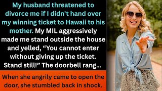 “My husband said he’d divorce me if I didn’t give my Hawaii trip ticket to his mom...