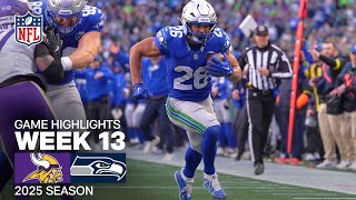 Minnesota Vikings Vs. Seattle Seahawks Game Highlights Nfl 2025 Season Week 13