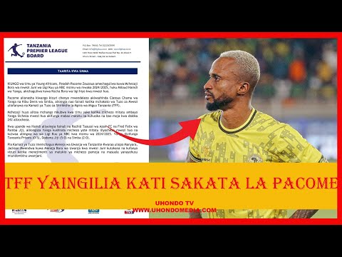 TAARIFA KUBWA KUTOKA TFF HATIMAYE PACOME AMALIZA UTATA WOTE NCHINI TAZAMA HILI TUKIO KUBWA