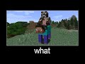 Minecraft wait what meme part 97 (Steve cow)