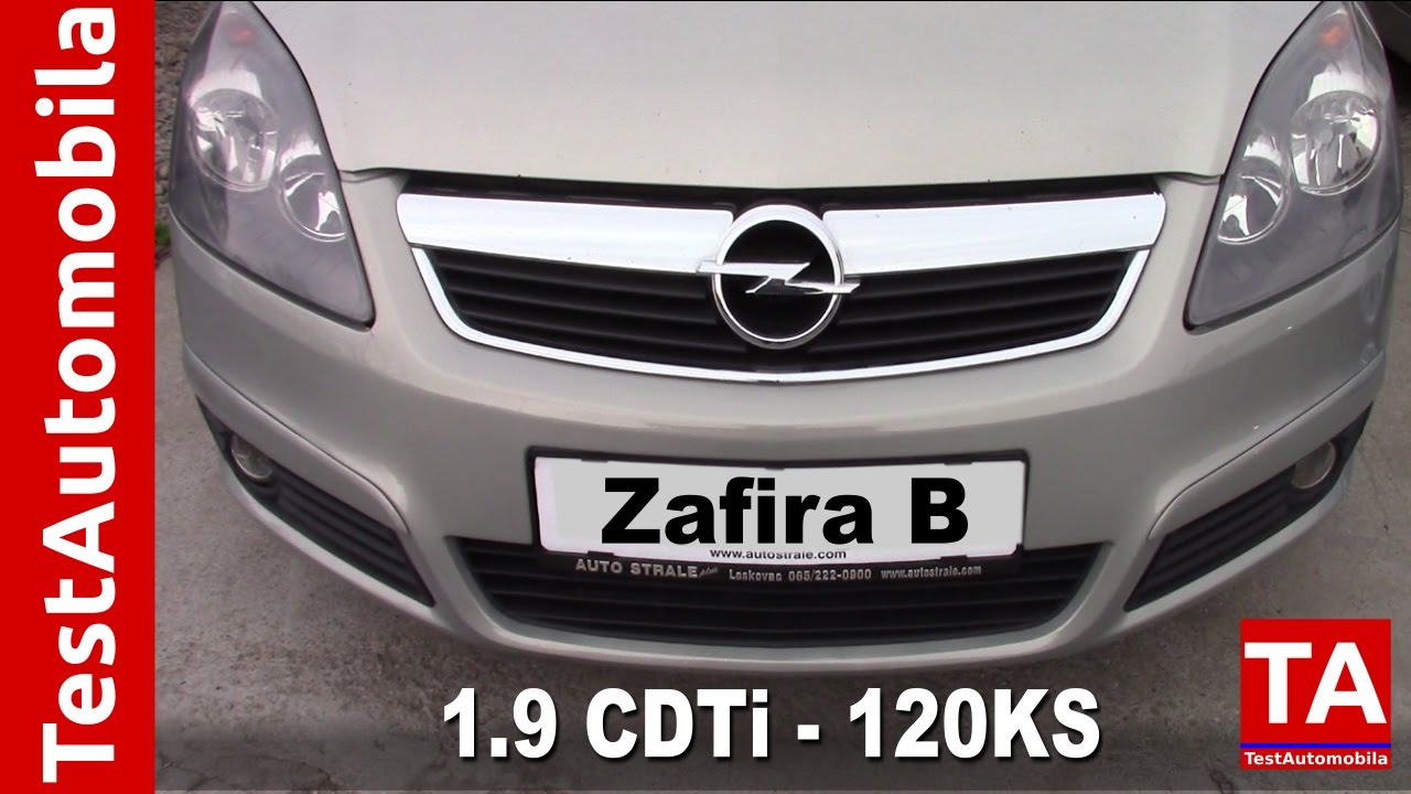 OPEL Zafira B 1.9CDTi 120KS Test MPV tenka 