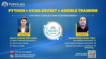 Free CCNA DevNet Training demo with career-oriented tips for a successful Networking career| 20 May