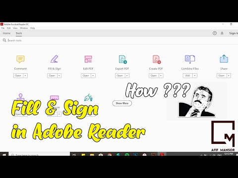 PDF file (Fill & Sign) in Adobe Acrobat Reader