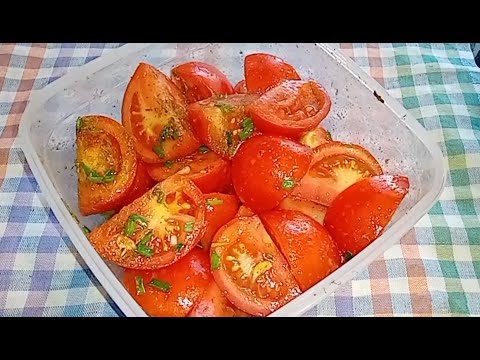 ОСТРАЯ ЗАКУСКА ИЗ ПОМИДОРОВ 🍅на природу или к шашлычку 🍖