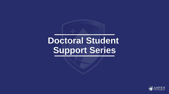Webinar #7 with Michelle Whitman  - Doctoral Wisdom