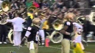 Tj Jones Notre Dame Drops Football Before Scoring A Touchdown