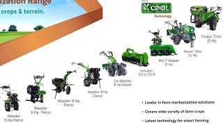 kirloskar all products in 1 video | Power tiller | weeder | rotavator | Kcool engine | brush cutter