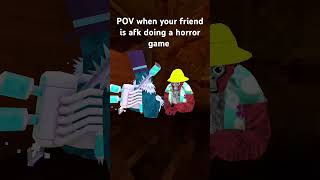 POV when your friend is AFK during a horror game #gorillatag #vr #gtag ￼