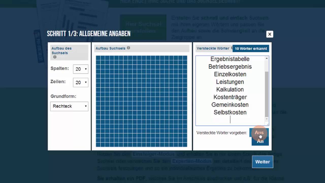How to... Buchstabensalat mit "suchsel" erstellen - YouTube