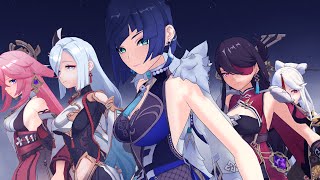 [Genshin Impact MMD] - Gentleman - Psy w/ Yelan & Liyue Mommies feat. Yae Miko in HD 60 fps 4K