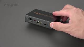 eSynic 1080p HDMI to DVI Converter HDMI to DVI + Optical Toslink SPDIF + 3.5mm