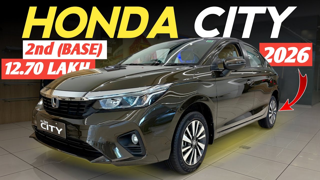 New 2026 Honda City V 2nd Base Model Detailed Review | Price, Features & Mileage