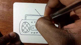 How To Draw a Cartoon Radio How To Draw a Cartoon Radio