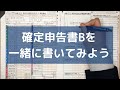 【確定申告書Bの書き方】実際に１から書いてみます （給与所得の計算間違えましためっちゃ恥ずかしいです。詳しくは概要欄に！）