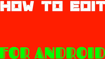 How To Edit Your YouTube Videos Android Videoshop App Tutorial