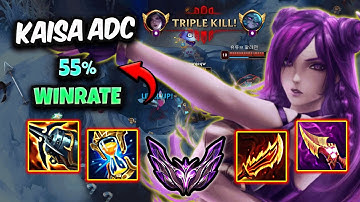 Kaisa vs Tristana ADC ( TripleKill ) Korea Master 528 LP | 17/4/13 |  Patch 25.23
