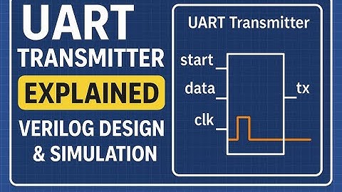 UART Transmitter Explained | Verilog Design & Simulation | part 2 |Deep Dive to Digital