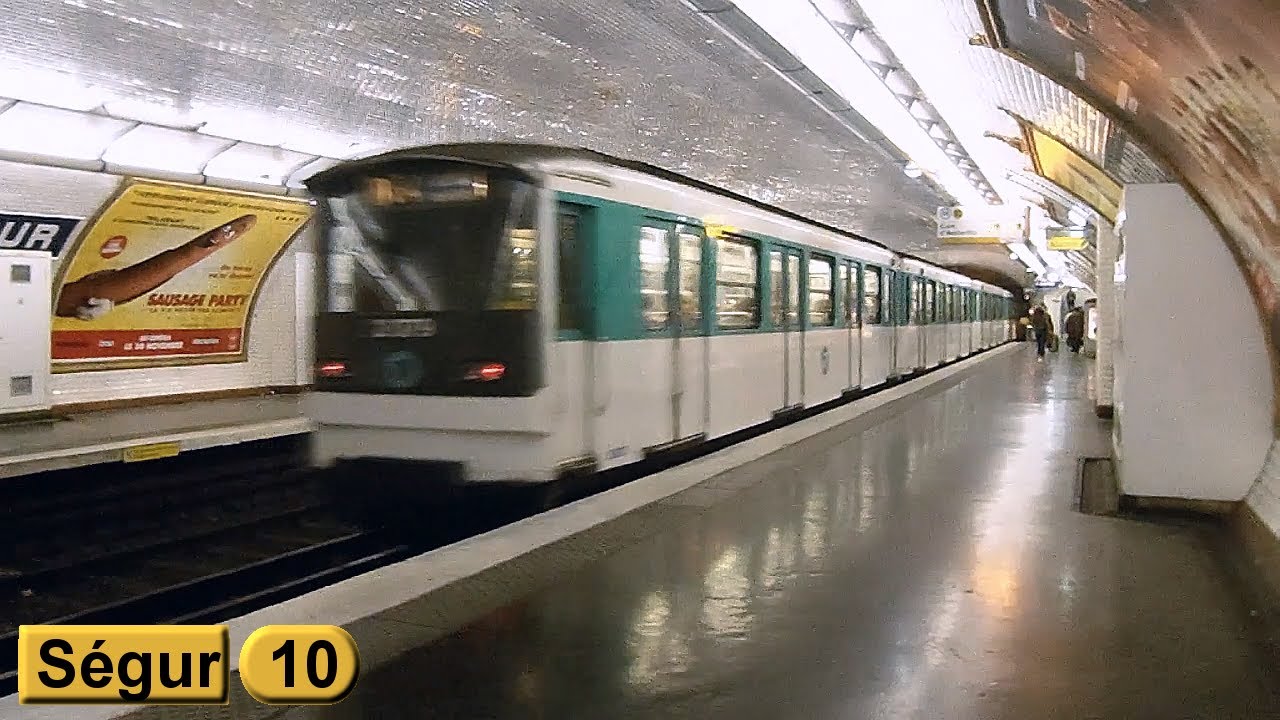 Métro de Paris Ségur Ligne 10 ( RATP MF67 ) YouTube Métro de Paris Ségur Ligne 10 ( RATP MF67 ) YouTube