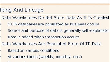 07 Auditing and Lineage