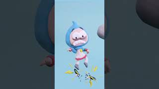 CLAY BOY VS SKATE RAMP! Animation in Real Life (Animation Meme) #boyanddragon #shorts