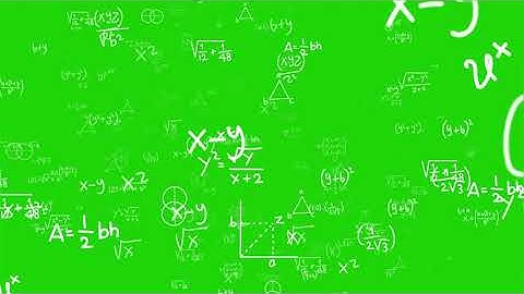 Math Background Greenscreen effect Chromakey ! Copyright free