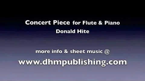 Concert Piece for Flute, by Donald Hite