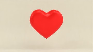 Animated Spinning Heart And Idle Heart Fully Textured Low poly 3D model