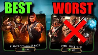 The BEST and WORST Packs in MK Mobile!
